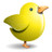 twitter bird yellow